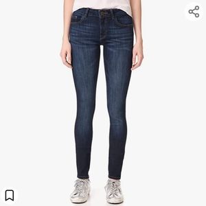 NWT DL 1961 Danny Midrise Pulse Instasculpt Supermodel Skinny Women's Blue Jeans